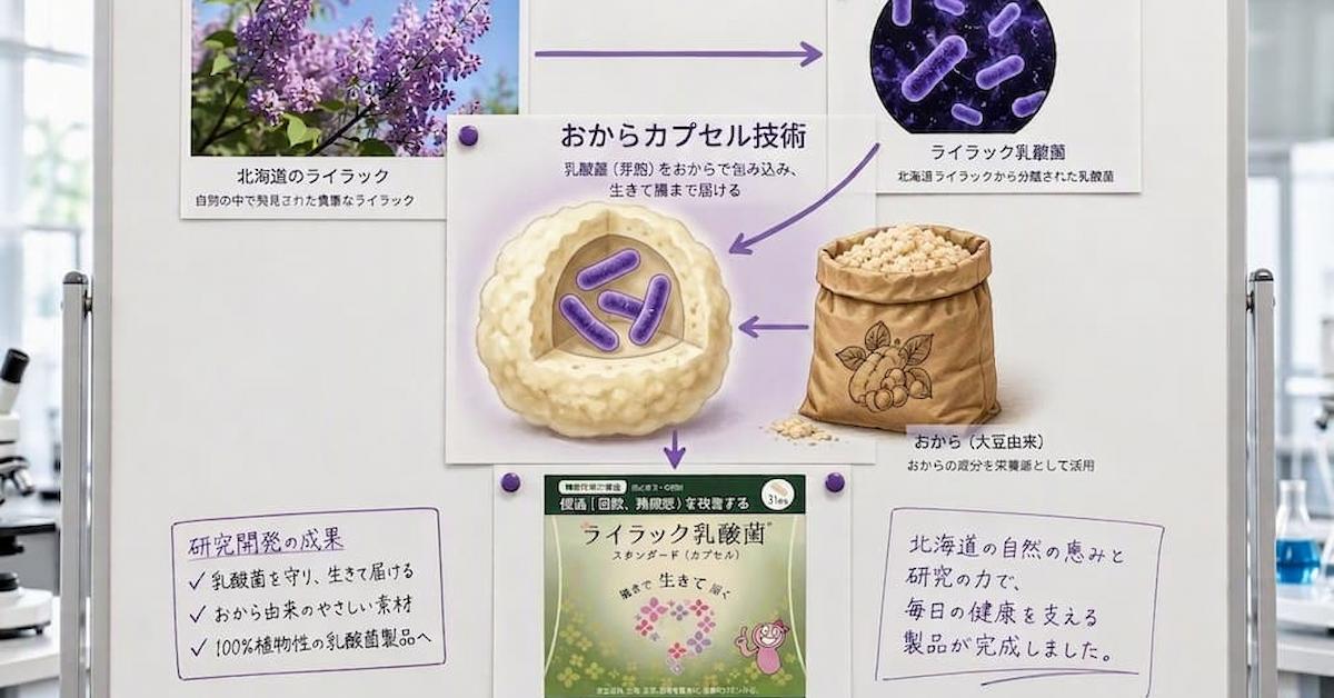 北海道から生まれた100%植物由来乳酸菌ライラック乳酸菌開発物語⑤ 北海道から生まれた100%植物由来乳酸菌ライラック乳酸菌開発物語⑤